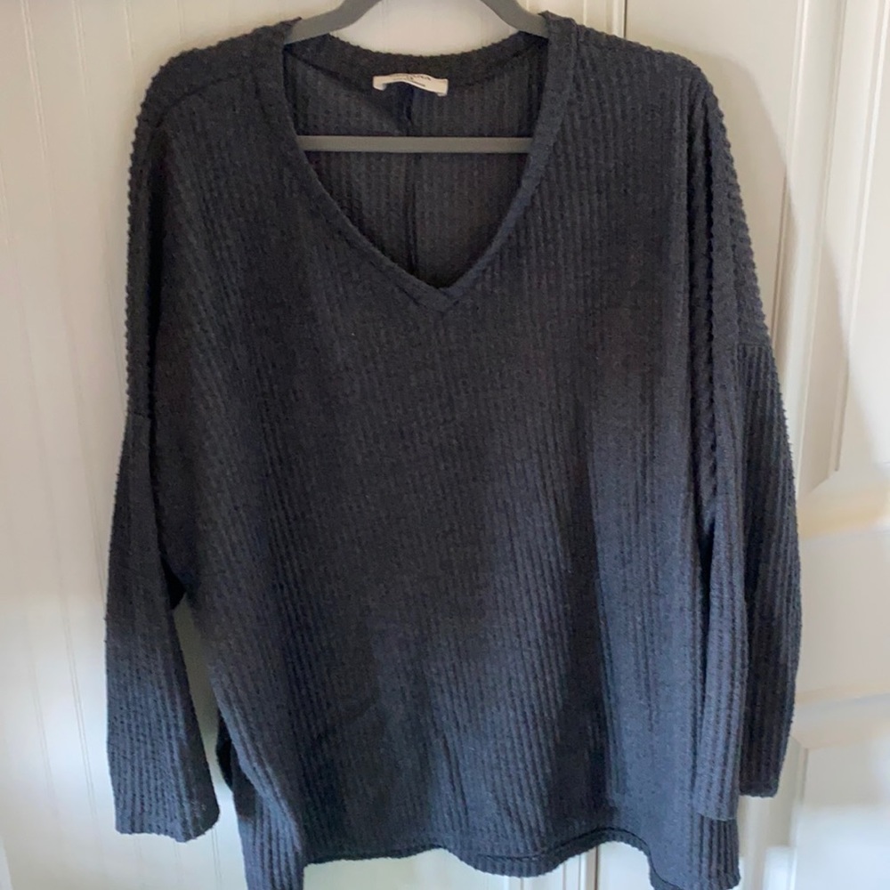 Woman’s waffle knit lightweight top